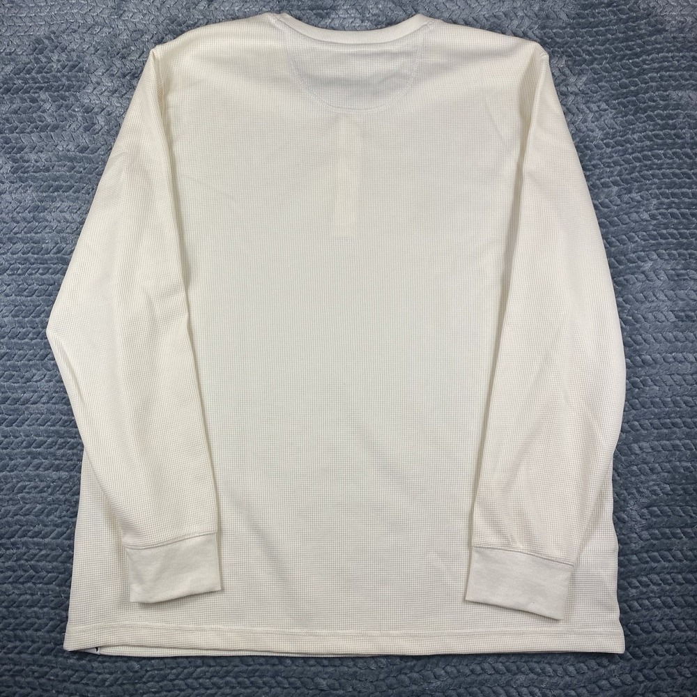Eddie Bauer Thermal Henley Long Sleeve Hunting Shirt Mens 2XL Undyed White NWT - Picture 3 of 12